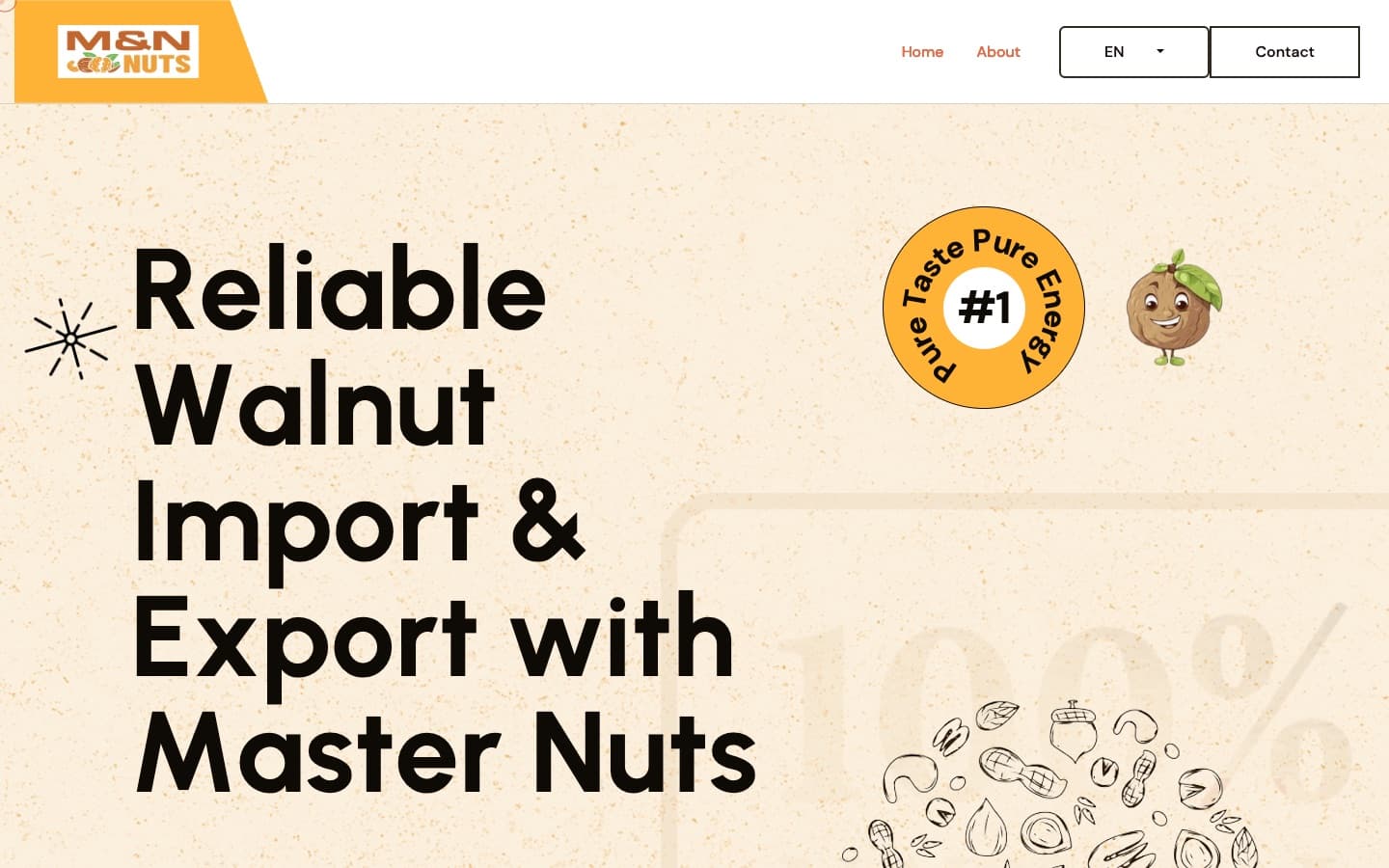 Master Nuts web sitesi